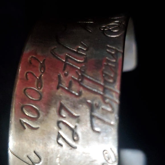 Authentic Tiffany & Co. 1997 Fifth Ave New York Sterling 925 Cuff Bracelet 6" - Picture 9 of 10